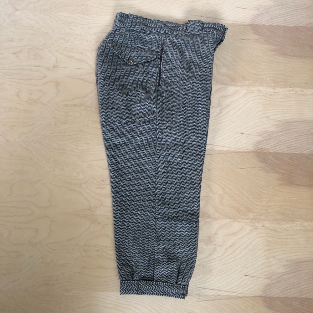 Vintage Women’s Bruno Wool Grey Tweed Pants Dark academia retro whimsigoth